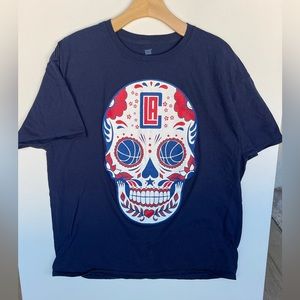 Clippers day of dead graphic tee - men’s size XL